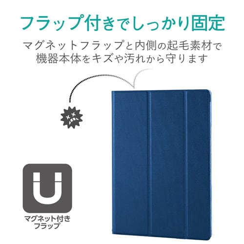 iPadソフトレザーケース 2アングル ネイビー