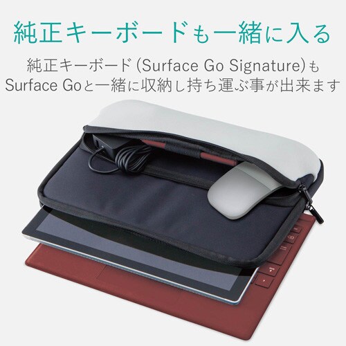 SurfaceGo用バッグ ネオプレン BK