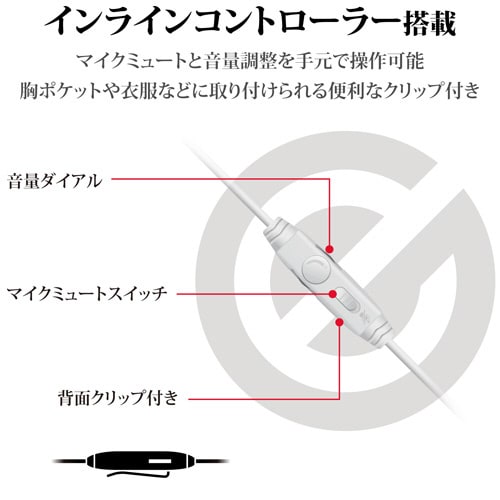 高音質ゲーミングヘッドセット 2m WH