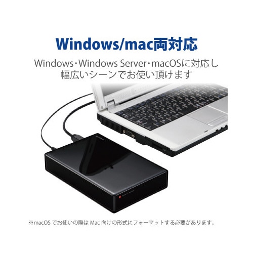 外付けハードディスク セキュリティ機能付き 3TB
