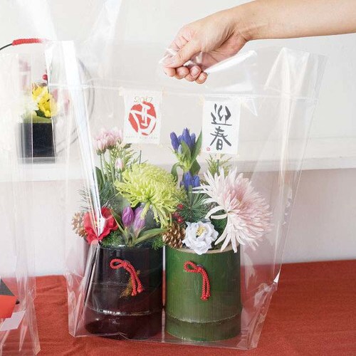 NEW無地クリアスタンドバッグ−L 30枚×2