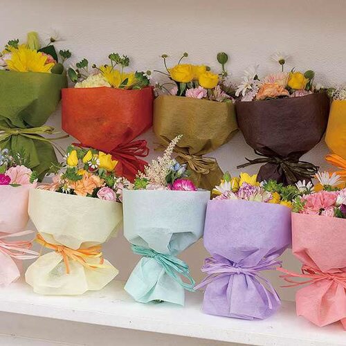 WRAPFLEX不織布ロール−ピンク 1巻×2