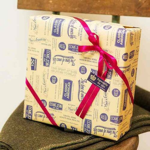 アメリカンウ゛ィンテージ包装紙−1 50枚×2