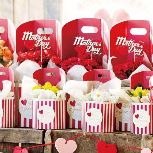 イージーフラワーペーパーボックス−Sストライプ×2