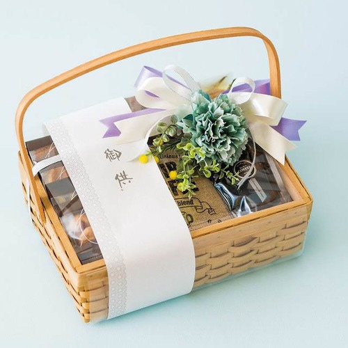 ウッドスクエアバスケット/ハンドル付−M 6個