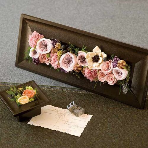 ウッドフレームダークブラウン−4 6個