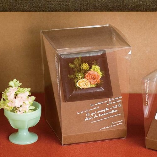 ウッドフレームダークブラウン−4 6個