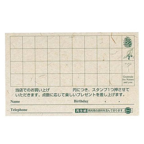 エコロジーメンバーズカード 100枚×3