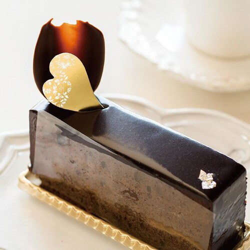 エレガントハートケーキピック/ゴールド−1×3