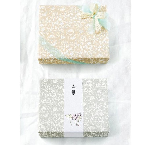 エレガントフラワー包装紙/グレー−1 50枚×2