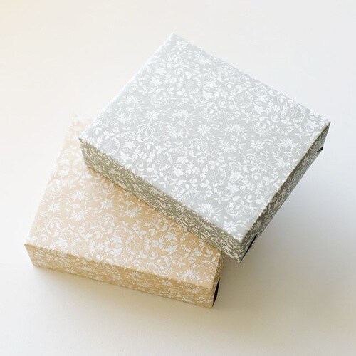 エレガントフラワー包装紙/ベージュ−2 50枚×2