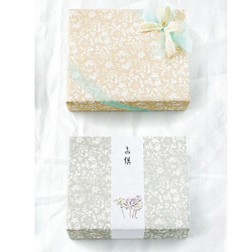 エレガントフラワー包装紙/ベージュ−2 50枚×2