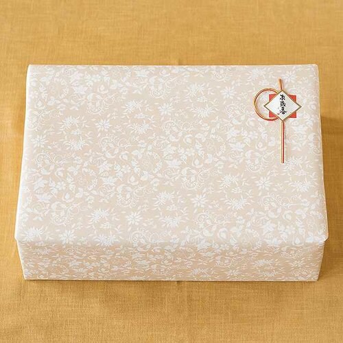 エレガントフラワー包装紙/ベージュ−2 50枚×2