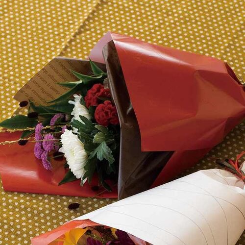 エレガント包装紙/赤−1 50枚×2