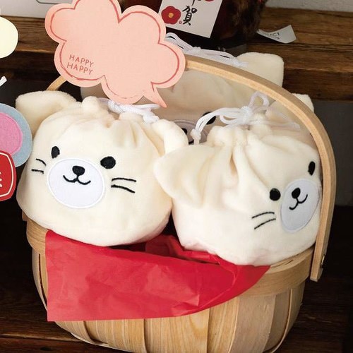 おすわりアニマル巾着バッグ/ネコ−SS 10枚