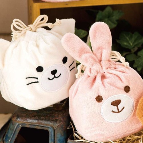 おすわりアニマル巾着バッグ/ネコ−SS 10枚