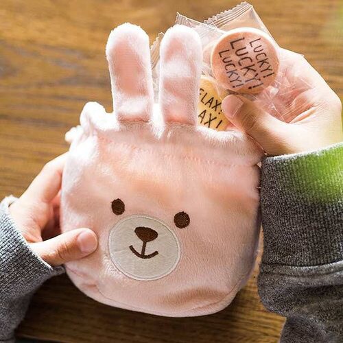 おすわりアニマル巾着バッグ/ウサギ−SS 10枚