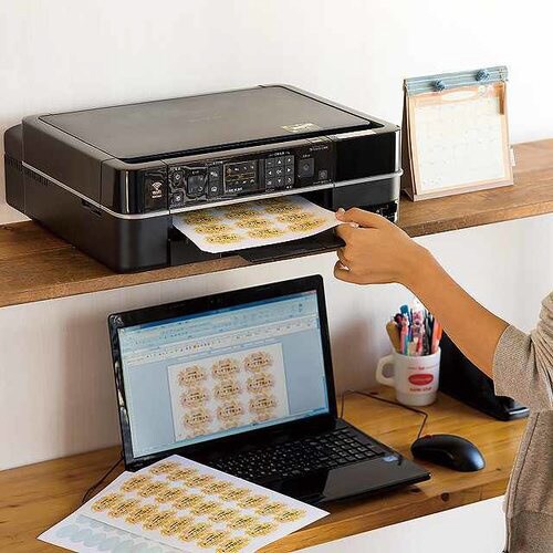 オリジナル楕円無地シールシート−2 20枚×2