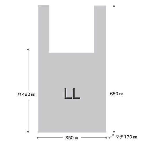 カフェオレレジバッグ/バイオマス30%−LL×2