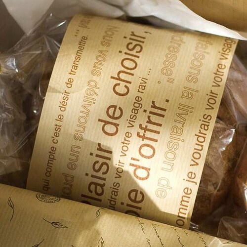 カフェオレ筋ハト包装紙−1 50枚×2