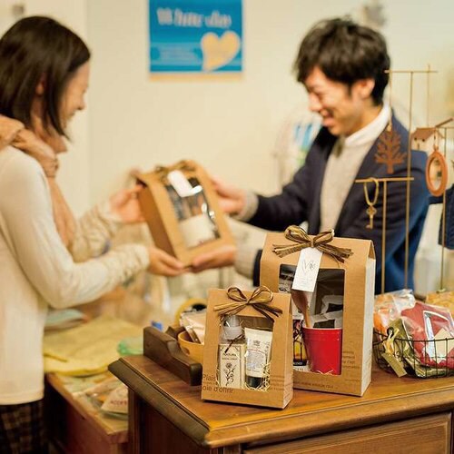 カフェオレ窓付ギフトボックス−M 10枚