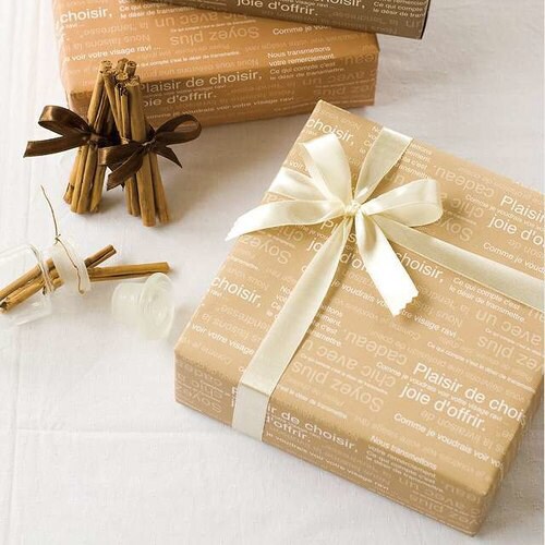 カフェオレ包装紙/ベージュ 50枚×2