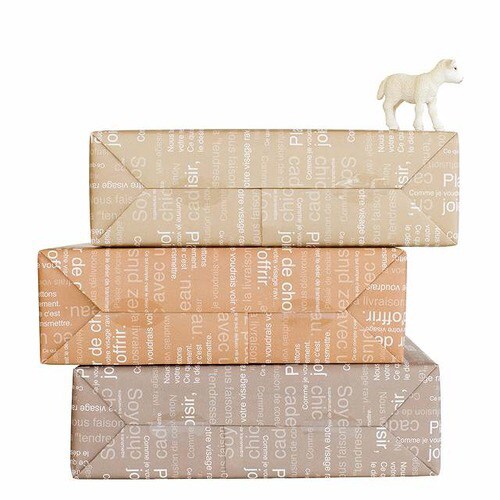 カフェオレ包装紙/レンガ 50枚×2