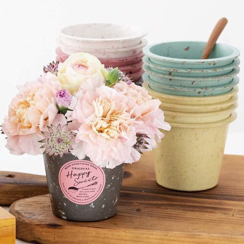 カラフルバンブーポット−S/チャコールグレー×3