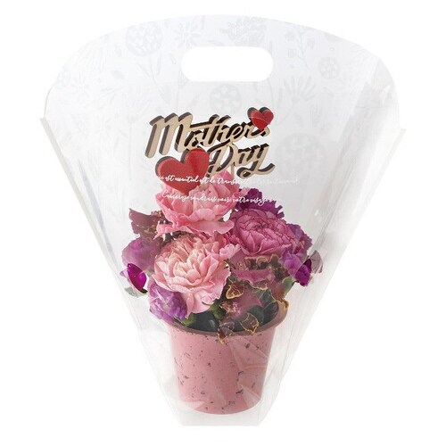 カラフルバンブーポット−S/ピンク 10個×3