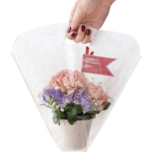 カラフルバンブーポット−S/ホワイト 10個×3