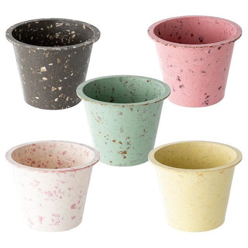 カラフルバンブーポット−S/ホワイト 10個×3