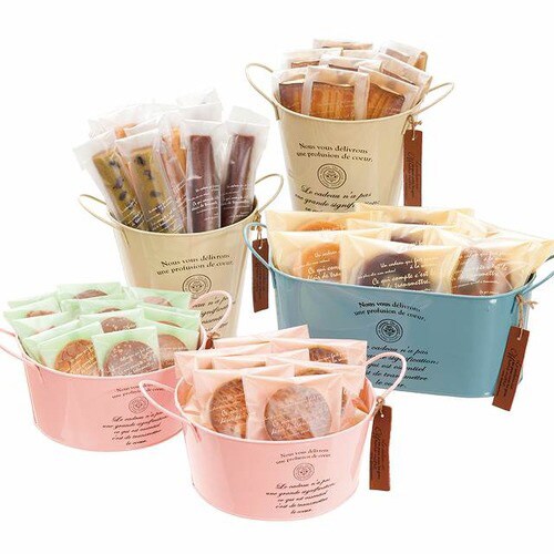 カンパーニュブリキバケツ−M/アイボリー 6個