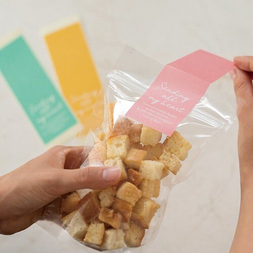 ギフト帯シール−1/ピンク 50枚×5