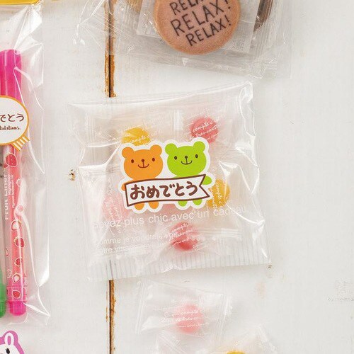 キャンディベアおめでとうシール 100枚×5