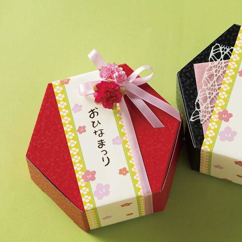 きらび六角BOX−M/レッド 10枚×2