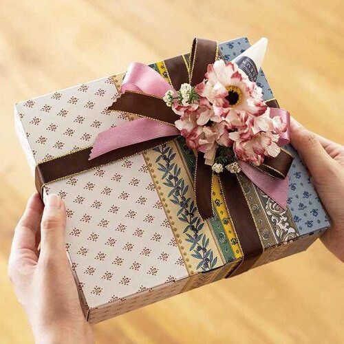 ギンガムチェックワイヤーリボン−1/レッド1巻×2