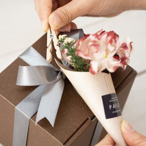 ギンガムチェックワイヤーリボン−1/レッド1巻×2