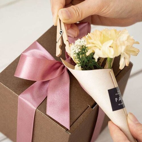 ギンガムチェックワイヤーリボン2/ブラック ×2