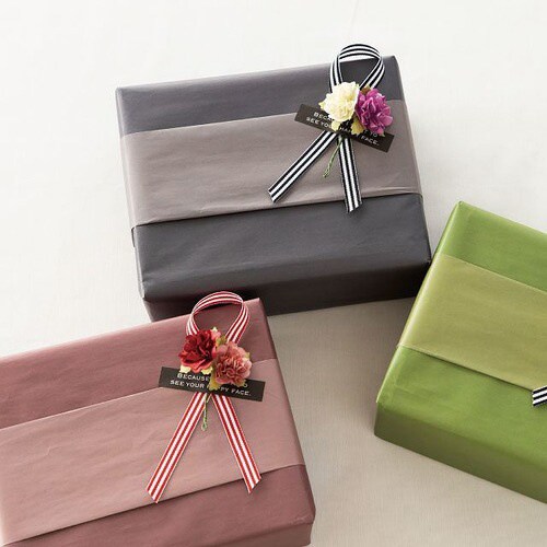 クシャットペーパー/無地スモーキーピンク−2×2