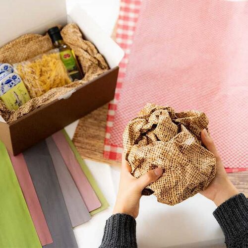 クシャットペーパー/無地スモーキーピンク−2×2