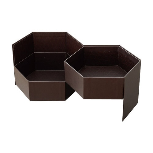 クラシカルモダン六角二段貼箱−M 4個