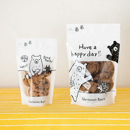 グラットンベアジップスタンドバッグ−3 50枚×2