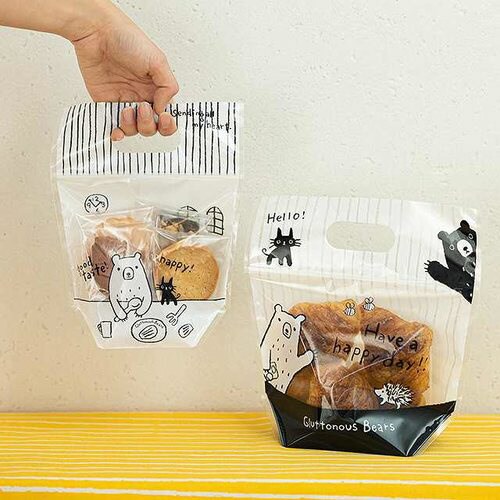 グラットンベアジップ付バッグ−XS 30枚×2