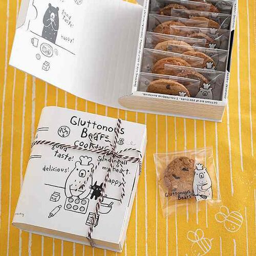 グラットンベアブック型ギフトBOX−S 10枚×2