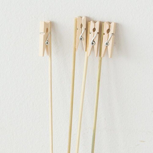 クリップ付フラワーピック−1 20本×3