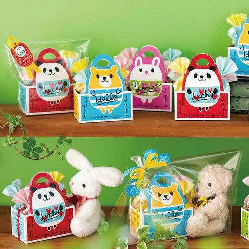 コロコロアニマルダイカットボックス−1/クマ×2