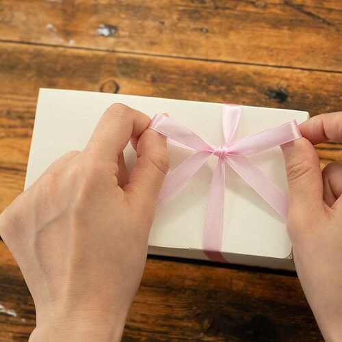 サテンリボンVIOLET10mm 1巻×10