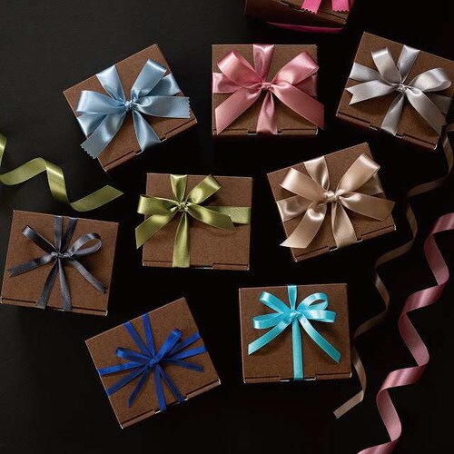 サテンリボンCHARCOAL10mm 1巻×10