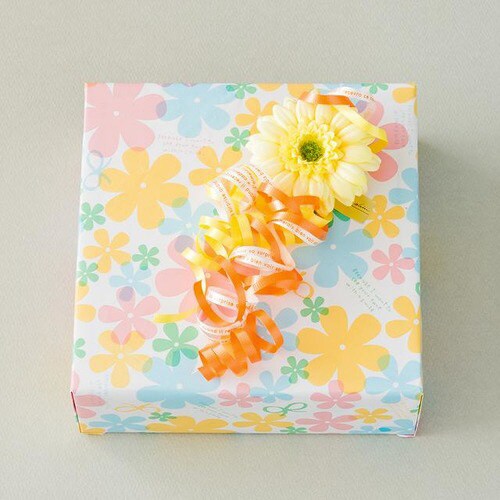 シャープカーリングリボンミックスカラー橙2×5