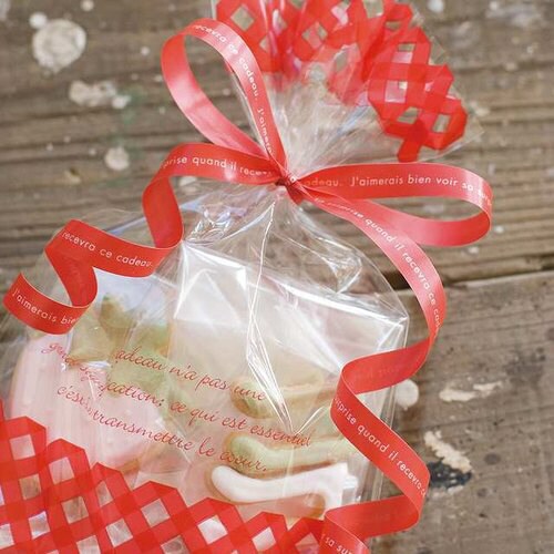 シャーププリントカーリングリボンオレンジ9 ×5